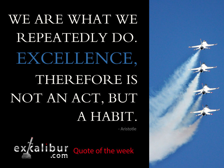 What New Habit of Excellence Will You Start Today?